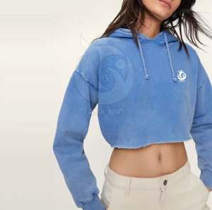 Nouveau style OEM ODM Haut court décontracté avec impression de logo personnalisé Sweat à capuche de haute qualité Sweat-shirts à capuche pour femmes - Product Image 4