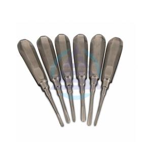 6 Élévateurs radiculaires Coupland pour extraction dentaire et luxation, instruments de chirurgie buccale, avec poignée ergonomique manuelle, certifiés CE - Product Image 1