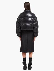 Veste matelassée d'hiver pour femmes imperméable à l'eau haute qualité en nylon brut respirant brillant grande taille - Product Image 3