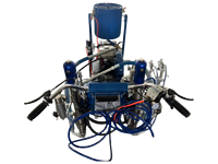 Machine de marquage routier à peinture froide, pulvérisateur sans air, pompe hydraulique, distributeur pneumatique de billes de verre, double pistolet