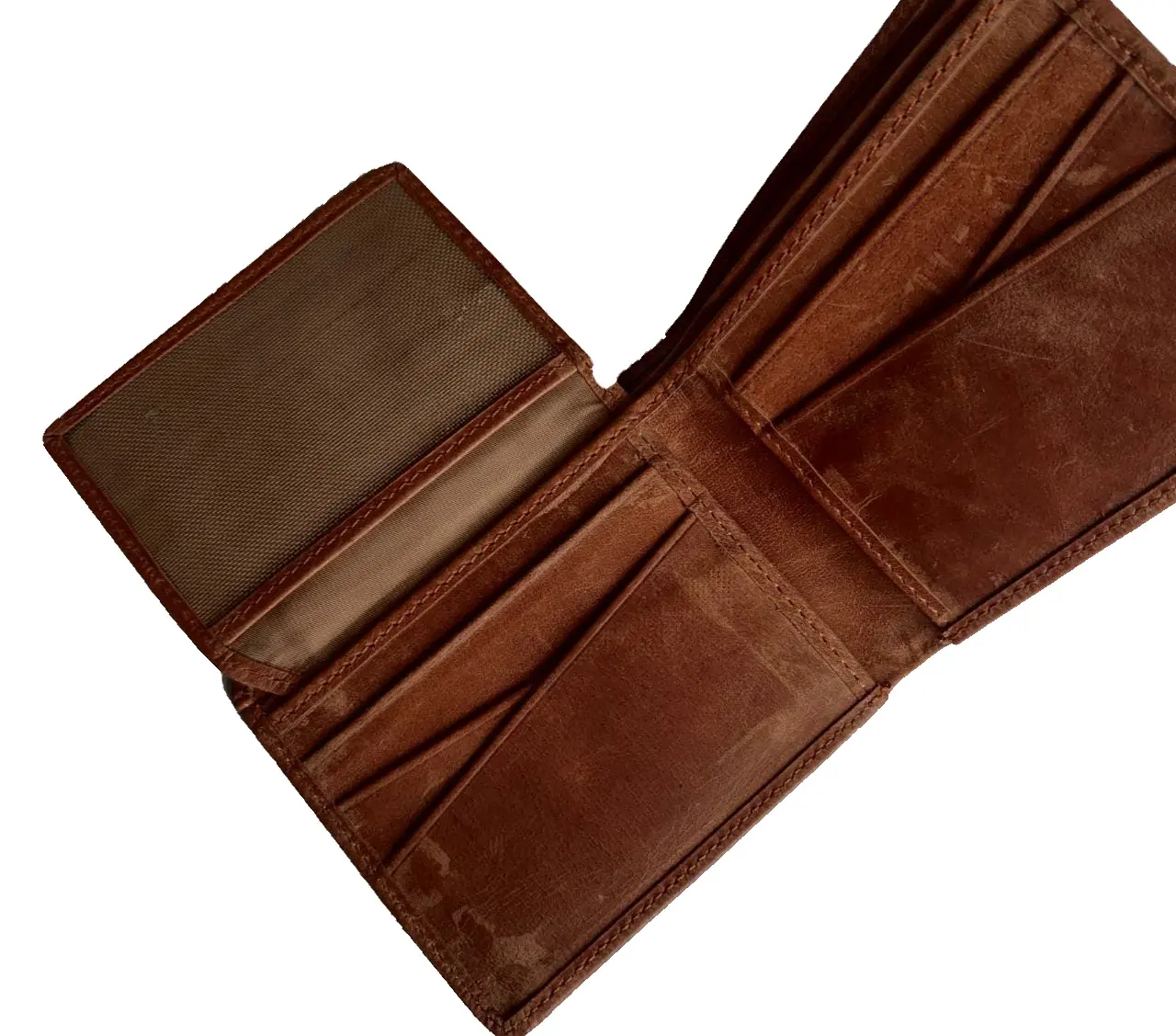 High Quality Made in Italy handcrafted Brown Wallet for business and travelCow Leather Custom Logo
