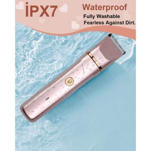 Rasoir électrique rechargeable pour femme, tondeuse pour la zone du bikini et les aisselles, étanche, épilateur facial avec lame en acier inoxydable - Product Image 6