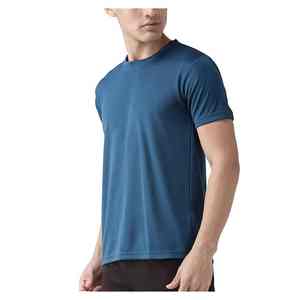T-shirts de sport respirants et fins de haute qualité fabriqués par le fabricant, séchage rapide, 100% polyester, t-shirt de course à pied tendance pour l'entraînement - Product Image 3