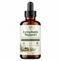 Gouttes de soutien lymphatique directement de l'usine, supplément liquide nettoyant lymphatique à base de plantes non-OGM, formule personnalisée