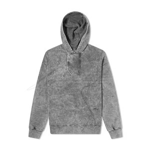Sudaderas con Capucha de Forro Polar, Secado Rápido, Transpirables, Lavado Ácido, Casuales de Invierno, Color Sólido, Logotipo Personalizado, Alta Calidad, MOQ Bajo - Product Image 1