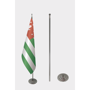 Drapeau officiel de l'Abkhazie imprimé numériquement en soie et polyester pour affichage sur un mât en aluminium - Product Image 2