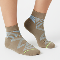 Chaussettes d'été décontractées anti-bactériennes personnalisées OEM, vente en gros, promotionnelles, couleur personnalisée, en Spandex/Fibre de Bambou, socquettes pour hommes