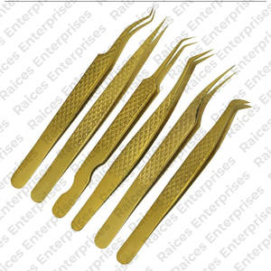 Ensemble de pinces à épiler d'extension de cils directement fabriquées en usine nouveau Style vente en gros en acier inoxydable bonne qualité ensembles de pinces à cils - Product Image 3