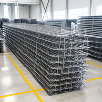 Système de plancher en treillis d'acier préfabriqué pour la construction de maisons modulaires, panneau de plancher en treillis structurel galvanisé