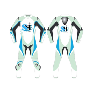 Combinaison de moto et de course automobile en cuir véritable sur mesure de haute qualité - Product Image 1