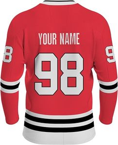 เครื่องแบบฮ็อกกี้น้ำแข็งไซส์พิเศษสำหรับผู้ใหญ่เครื่องแบบฮ็อกกี้น้ำแข็งออกแบบโลโก้ของคุณเอง - Product Image 4