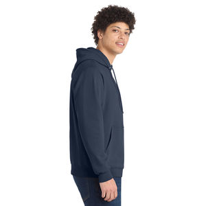 Sweatshirts à capuche en coton mélangé avec cordon de serrage, coupe confortable pour temps froid et usage quotidien OEM pour hommes - Product Image 4