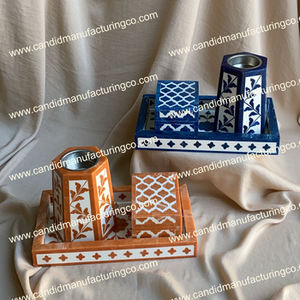 Premium Quality Aromatherapy Diffuser <b>Incense</b> Burner Bakhoor Holder Mother Pearl Mubkhar Set Bone Inlay Tray <b>Box</b> Color Bone Gift - Product Image 3