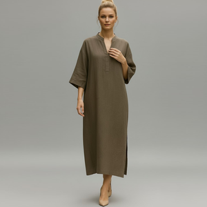 Vestido de lino holgado de gran tamaño personalizado - Product Image 2