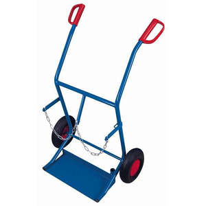 Soporte de Botellas de Acero Industrial Variofit para 2 Botellas de 20 Litros, 205 mm de Diámetro Cada Una, con una Botella Incluida - Product Image 1