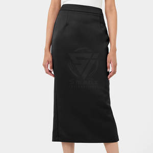 Conjunto de Blazer y Falda Lápiz de Manga Larga para Mujer, 100% Algodón, Transpirable, Traje de Negocios, Ropa de Oficina - Product Image 6