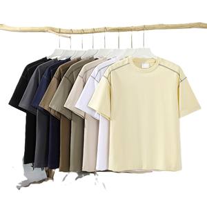 Camiseta de Manga Corta con Cuello Alto, Corte Regular, Primavera/Verano 2025, Elegante, Informal, Color Sólido, Tela de Chifón, No Tejida, Ecológica - Product Image 6