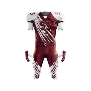 Ensembles d'uniformes unisexes personnalisés pour équipes de football américain Maille polyester confortable Imprimé Vêtements de football vierges - Product Image 5