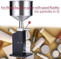 Machine de remplissage manuelle en acier inoxydable 10 ml pour pots de miel, cosmétiques, liquide vaisselle, gloss à lèvres, eau pure, huile, haute précision A03