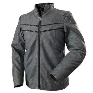 แจ็กเก็ตหนังแท้แบบรูดซิปสำหรับผู้ชายแจ็คเก็ตหนังแท้สำหรับนักขี่มอเตอร์ไซค์ - Product Image 6