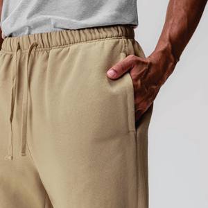 OEM Pantalons de survêtement de haute qualité 100% coton French Terry pour hommes Pantalons de survêtement personnalisés de luxe vierge surdimensionnés à jambe droite - Product Image 3