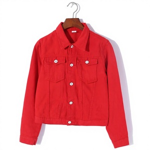 Chaqueta de Mezclilla Casual de Invierno para Mujer, con Logotipo Personalizado de Alta Calidad, de Algodón, con Botones, Manga Larga, Impermeable y Ecológica - Product Image 1