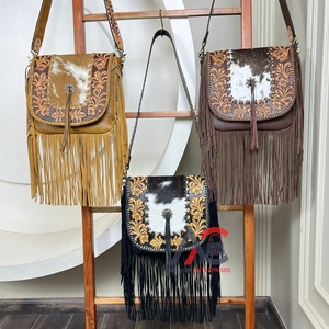 Sac à bandoulière en cuir usiné à la main de créateur de luxe 2025 sac à bandoulière en cuir de vachette véritable pour femmes fourniture d'usine en gros - Product Image 1