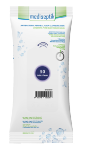 Lingettes nettoyantes périnéales non tissées extra douces à la chlorhexidine digluconate antibactérienne pour patients alités en soins intensifs - Product Image 2