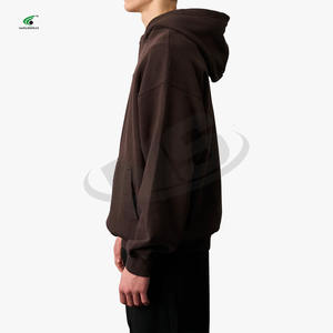 เสื้อฮู้ดดี้ผู้ชายสไตล์ใหม่ ผ้าฝ้าย 100% ชุดเซ็ตสั่งทำพิเศษ เนื้อผ้าฟลีซระบายอากาศ สตรีทแวร์ ทรงไหล่ตก คุณภาพสูง สวมใส่สบาย - Product Image 6