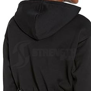 Vente en gros 2024 Haut court respirant pour femmes Sweat à capuche Hiver Vêtements d'entraînement courts avec col à capuche - Product Image 5