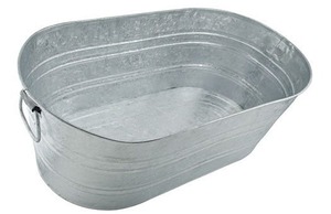 <b>Large</b> Galvanized Iron Metal Planters Tub for Garden Floor Decoration Decorative Bucket Outdoor Nordic Planter <b>Flower</b> <b>Pots</b> - Product Image 4