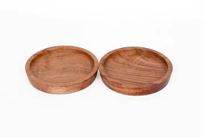 Les sous-verres en bois avec un artisan unique ont fière allure pour servir des boissons lors d'événements, de restaurants ou à la maison par Crescent Crafts - Product Image 5