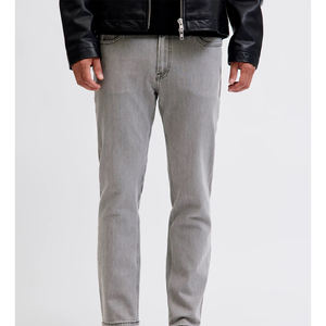 Jeans slim pour homme, stretch, taille mi-haute, jambe fuselée, décontracté, mode de rue, vente en gros, pantalon skinny personnalisé, délavé, vintage, évasé - Product Image 5