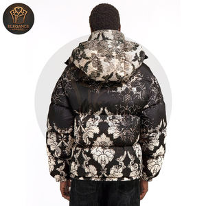 Chaqueta acolchada por sublimación impresa para hombre, logotipo personalizado, proveedor OEM, producto superventas, ropa de invierno transpirable, chaquetas acolchadas - Product Image 2