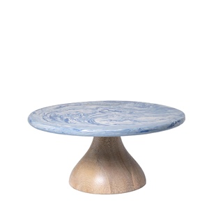 Ustensiles de cuisson facile à utiliser 2024 support de gâteau en bois et résine naturelle de haute qualité support de gâteau et pâtisseries moderne créatif outils de cuisine de gâteau - Product Image 1