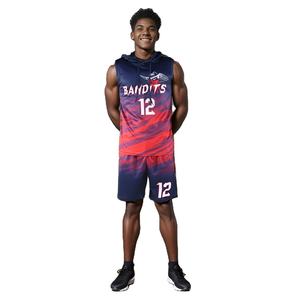 ชุดเสื้อและกางเกงฟุตบอลธง 7v7 ดีไซน์ล่าสุด สำหรับผู้ใหญ่ พิมพ์ลายตามสั่ง ระบายอากาศได้ดี แบบซับลิเมชั่น - Product Image 1