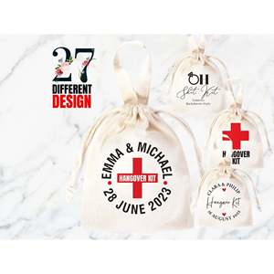 Customizable Hangover Gift <b>Bags</b> for Bachelorette Parties Screen Recovery Survival Kits Logo for Clothing Crafts Packaging <b>Dust</b> - Product Image 2