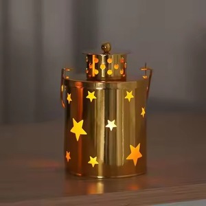 Farol Marroquí Moderno Dorado para Ramadán, Adornos Decorativos de Gran Venta para Acción de Gracias y Navidad - Product Image 2