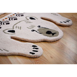 Tapis moderne en laine touffeté Tapis antidérapant imprimé animal Cuisine Salon Salle de bain Hôtel Prix réduit pour adolescents Vente en gros Coton - Product Image 3