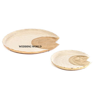 Bandeja de chocolate de metal de lujo Juego de dos platos de chocolate hechos a mano Clásico Elegante Nueva bandeja de chocolate de lujo - Product Image 1