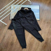Survêtement de jogging respirant en molleton 100 % coton 400 g/m² Lynx Apparels, personnalisable, grande taille, pour homme, style hip-hop, couleur unie, collection automne