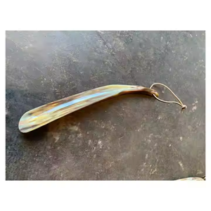 แตรรองเท้าธรรมชาติทำจากหนังควายขัดเงาและแตรรองเท้าด้ามยาวใช้ในบ้านสำหรับปรับแต่งขนาดได้ - Product Image 5