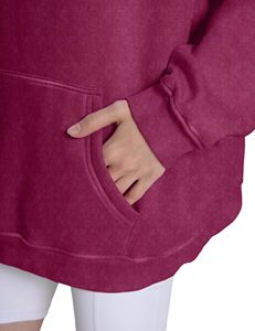 Sudaderas con capucha de lavado ácido de diseño personalizado Mejor Venta caliente Color sólido liso para ropa de Otoño/Invierno - Product Image 6