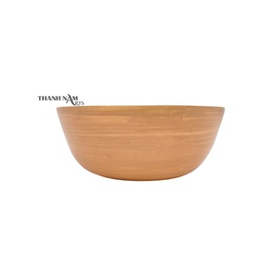 2023 nouveau bol à soupe en bambou jetable écologique ustensile de cuisine naturel vaisselle pour la fête vendu au Vietnam - Product Image 6