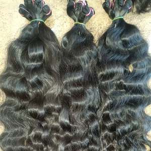 Cheveux indiens Remy ondulés à l'eau en vrac Extensions de cheveux humains indiens crus - Product Image 6