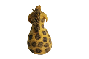 Jouet de girafe en feutre fait à la main du Népal pour enfants jouet éducatif pour l'apprentissage amusant pour la tranche d'âge 5 à 7 ans - Product Image 2