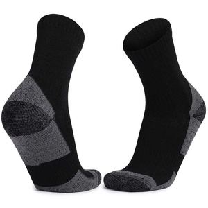 Chaussettes de sport de plein air en laine mérinos pour adultes avec logo personnalisé le plus récent contrôle de l'humidité Warm Crew - Product Image 4