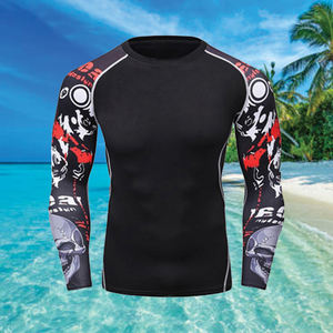 เสื้อรัดกล้ามเนื้อผ้าย้อมสีพื้นระบายอากาศได้ดีสำหรับผู้ชายเสื้อออกกำลังกายเล่นฟิตเนสเพาะกาย - Product Image 1