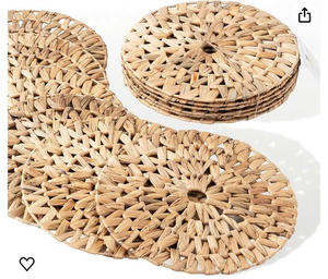 Very Unique High quality Raffia Round <b>Placemats</b> with iron frame from Vietnam's Artisan - Product Image 1