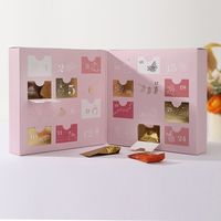 Calendario de Adviento de Lujo Personalizado para Ramadán, Caja de Regalo de Chocolate para el Día de San Valentín, Hecho en Vietnam, Papel y Cartón
